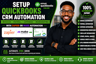 build quickbooks KPI dashboards reports and financial tracking automation