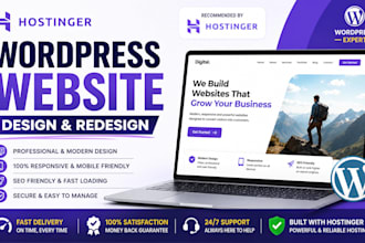 build a professional hostinger wordpress website for your business