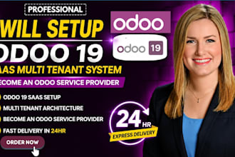 setup odoo 19 saas multi tenant system become an odoo service provider in 24hr