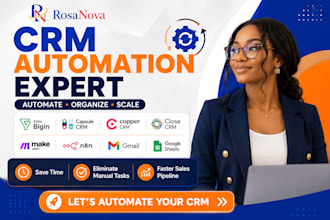 automate zoho bigin capsule crm close copper make n8n slack gmail google sheet