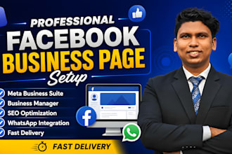create a professional facebook business page and meta business suite