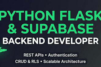 build your backend and database with python and supabase