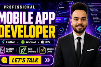 do mobile app development android ios app using flutter firebase