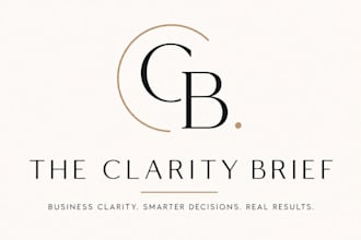 create a clear strategy brief for your startup