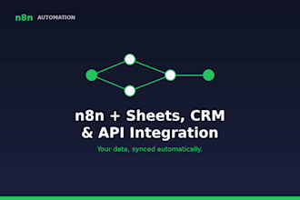 integrate n8n with google sheets, CRM and apis