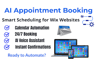 build wix ai appointment booking voice agent calendar automation and scheduling