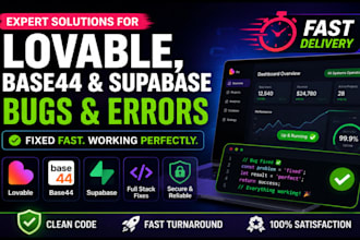 be your vibe coding expert to build or fix lovable, base44, replit, bolt apps