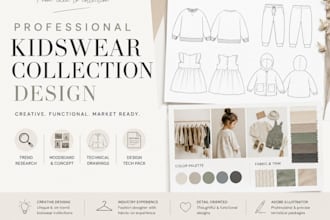 design professional kidswear collection