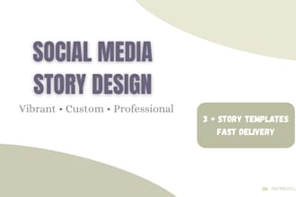 design aesthetic instagram story templates for your brand
