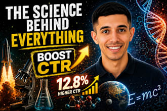create eye catching science youtube thumbnails with high CTR