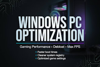optimize your windows pc for gaming and remove bloatware