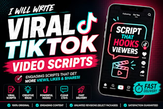 write viral tiktok video scripts for your content