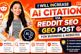 increase ai citation via reddit SEO geo post for business and website