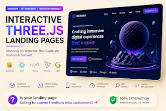 build an immersive threejs landing page that converts clients using webgl