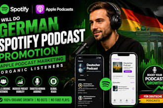 do german spotify podcast promotion apple podcast marketing organic listeners
