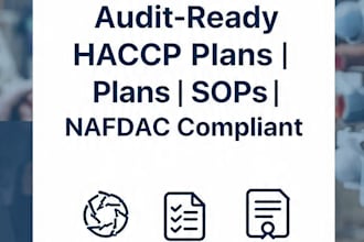 write your haccp food safety plan for inspection