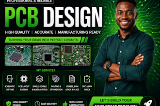 design multilayer, single layer pcb layouts with accurate pcb schematics