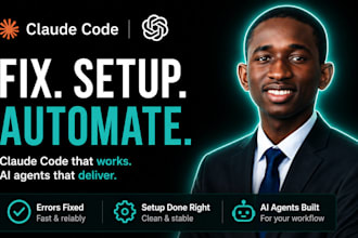 setup claude code, fix claude errors, custom claude ai agent