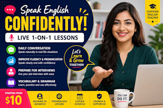 be your spoken english partner and improve your fluency within few days