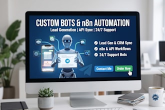 develop a custom telegram bot for automation and business