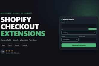 build custom shopify checkout extensions and functions