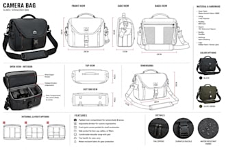 design camera pouch, waist pouch, travel and hiking bags with tech packs
