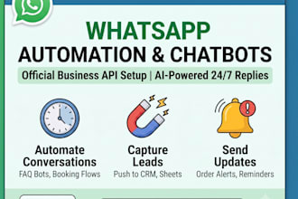 build whatsapp chatbot and business api automation