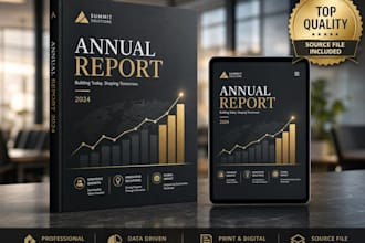 design professional corporate annual report, impact report, booklet, whitepaper