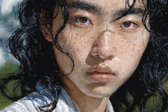 draw realistic portrait oil painting art