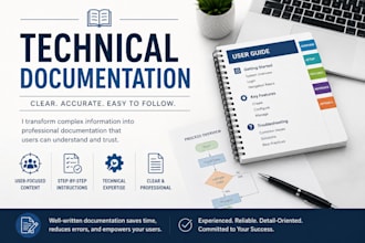 write professional technical documentation