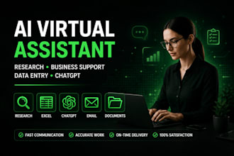 be your ai virtual assistant for research and business tasks