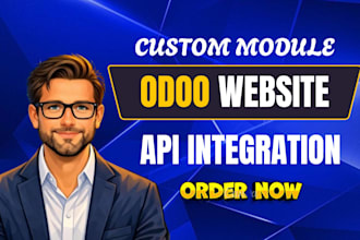 develop custom odoo erp module, odoo pos, crm, and odoo api integration