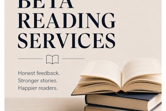 beta read your romance, fantasy, or fiction manuscript