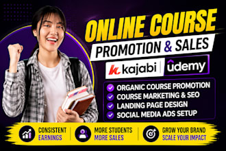 udemy course promotion udemy course video creation udemy lms setup