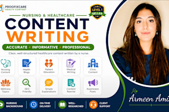 write evidence based medical and healthcare articles