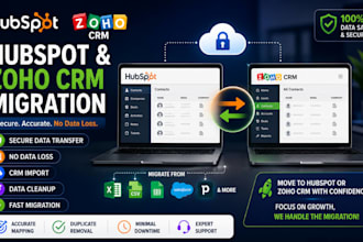 migrate your data to hubspot CRM or zoho CRM without data loss