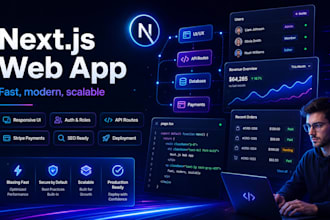 build a fast modern next js web application