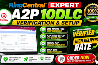 set up gohighlevel a2p 10dlc twilio a2p 10dlc ringcentral a2p 10dlc