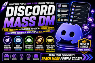 do discord mass dm, bulk message, community outreach, and organic promotion
