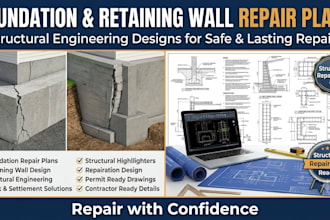 foundation crack and retaining wall structural repair plan