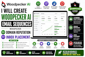 optimize woodpecker ai email sequences domain reputation inbox placement