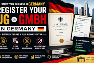 register your ug or gmbh in germany and handle elster tax filing