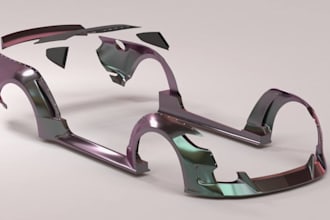 3d scan, 3d car body kit, widebody kit, fender, skirts, bumper stl, spoiler cad