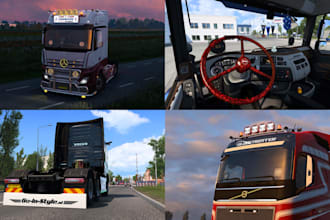 create ets 2 and ats skin and trucks, ets trailer, ats map