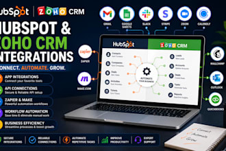 integrate hubspot CRM or zoho CRM with your favorite apps