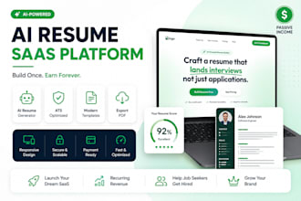 build your ai powered resume saas platform for passive income