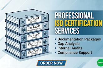 provide iso 27001, 13485, 45001, 14001, and 9001 certification documentation