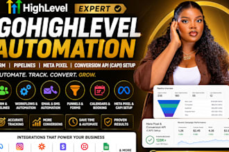 gohighlevel automation, crm, pipelines, meta pixel and conversion api capi setup