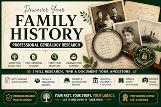 do genealogy research for you family tree