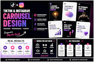design engaging tiktok carousel posts for your brand